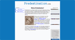Desktop Screenshot of predestination.com