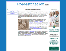 Tablet Screenshot of predestination.com